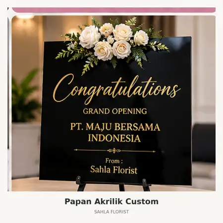 Papan Bunga Akrilik Kaliwungu Kendal